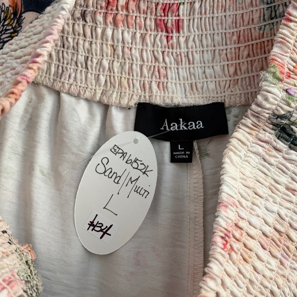 Aakaa Floral Print High Waisted Wide-Leg Pants - Picture 4 of 9